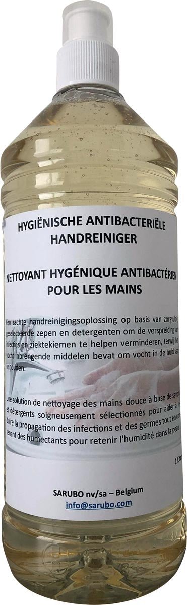 Hygiënische handreiniger met antibacteriële eigenschappen, 1 liter fles - OfficeTown