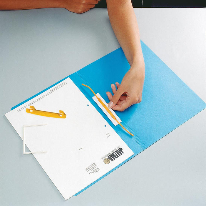 Jalema archiefbinder JalemaClip Stickup met File - Lifter - Geel/Wit - Doos van 100 stuks - OfficeTown