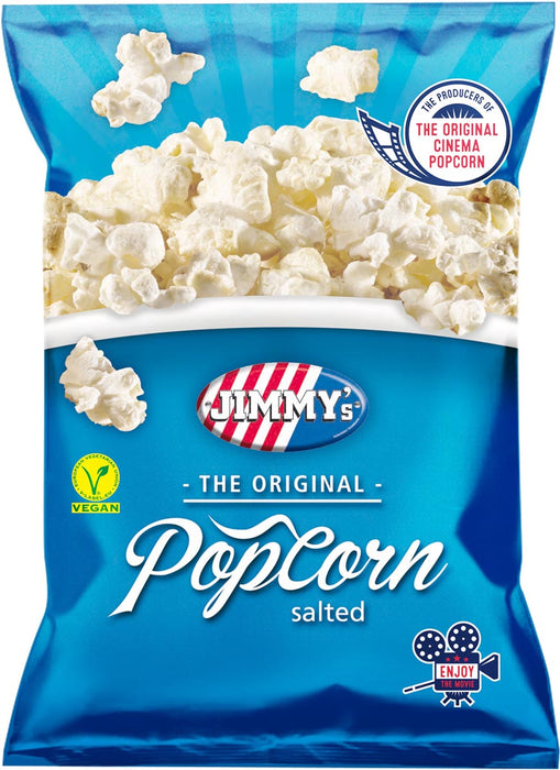 Jimmy's Popcorn Classic, zout, zak van 80 g 12 stuks - OfficeTown