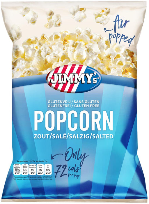 Jimmy's Popcorn, zout, zak van 17 g 21 stuks - OfficeTown