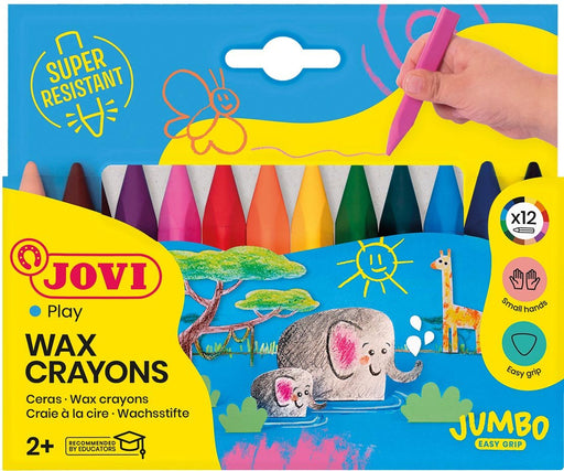 Jovi waskrijt Triwax Jumbo Easy Grip 12 stuks - OfficeTown