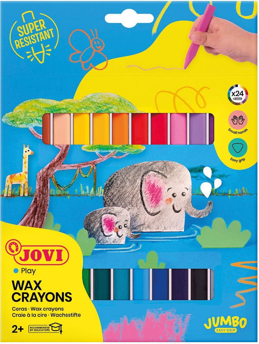 Jovi waskrijt Triwax Jumbo Easy Grip 24 stuks - OfficeTown