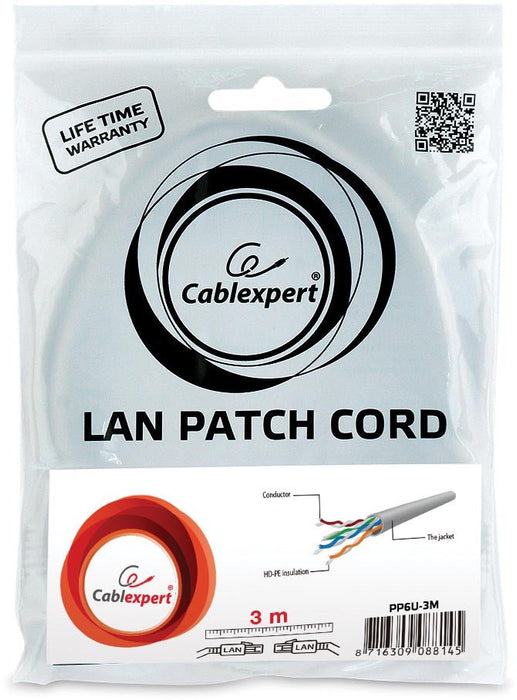 Kabelxpert netwerkkabel, UTP CAT 6, 3 m - OfficeTown