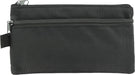 Kangaro etui met platte vorm en 2 ritsen, 21 x 11 cm, zwart - OfficeTown