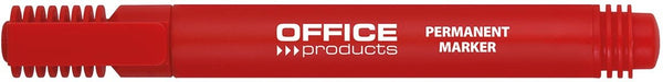 Kantoorartikelen permanente marker 1 - 3 mm, rond, rood 12 stuks - OfficeTown