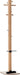Kapstok Easycloth model B, zwart houten kapstok met paraplustandaard - OfficeTown