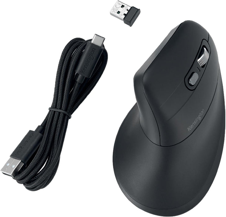 Kensington EQ Pro Fit ergonomische muis MY630, rechtshandig, draadloos, oplaadbaar - OfficeTown