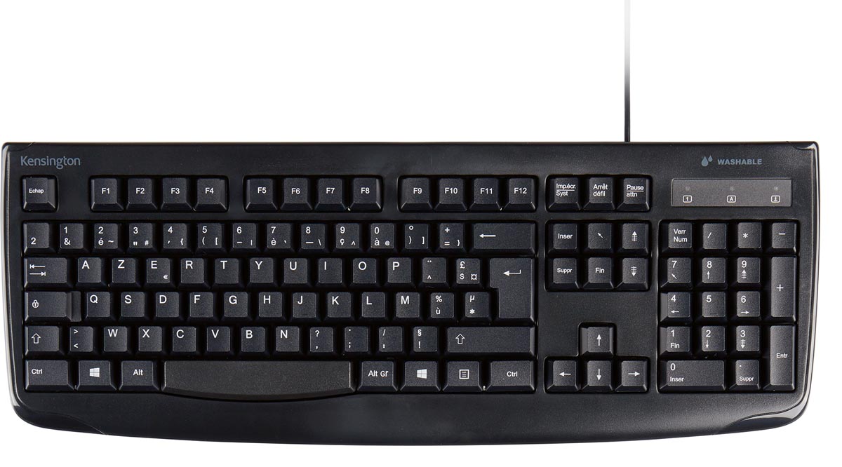Kensington Pro Fit wasbaar toetsenbord, azerty - OfficeTown