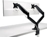 Kensington SmartFit one - touch verstelbare monitorarm, dubbel, zwart - OfficeTown