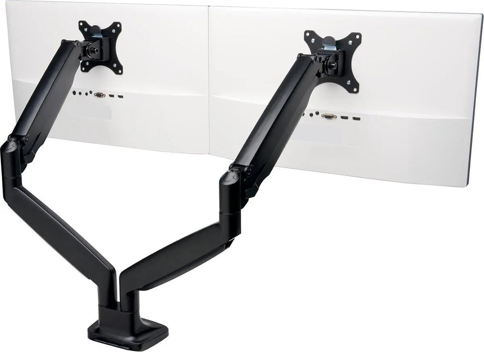 Kensington SmartFit one - touch verstelbare monitorarm, dubbel, zwart - OfficeTown