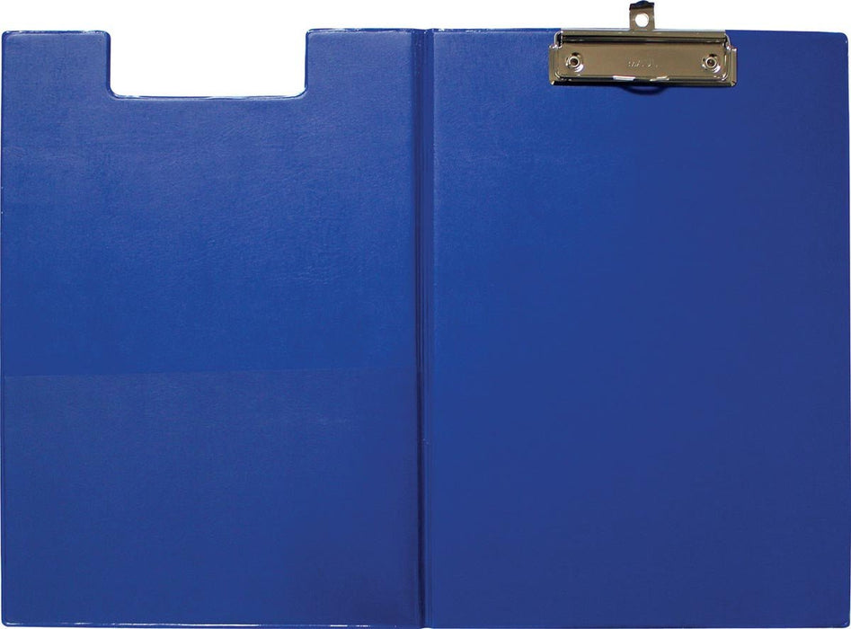 Klemmap MAUL met insteekvak A4 staand blauw - OfficeTown