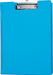 Klemmap met insteekhoes A4 formaat neon blauw met metalen klem - OfficeTown