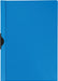 Klemmap met metalen clip A4 30 vel Transparant blauw - OfficeTown