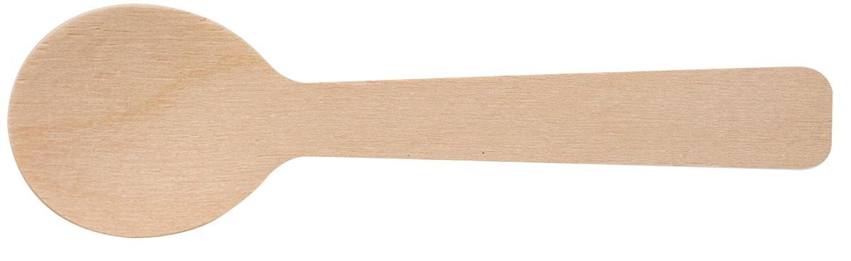 Koffielepel van gecoat hout, 96 mm, doos van 100 stuks - OfficeTown