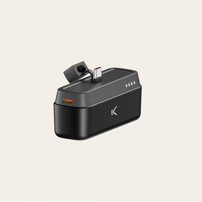 Ksix pocket powerbank, 4.800 mAh, zwart - OfficeTown