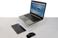 Laptopstandaard van helder acryl met verstelbare hoogte - OfficeTown