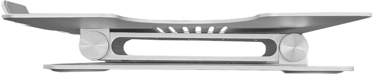 Laptopstandaard voor laptops tot 15,6 inch, zilver - OfficeTown