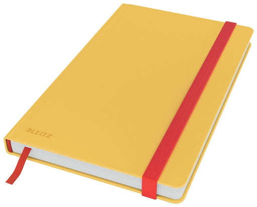 Leitz Cosy notitieboek met harde kaft, ft A5, gelijnd, geel - OfficeTown