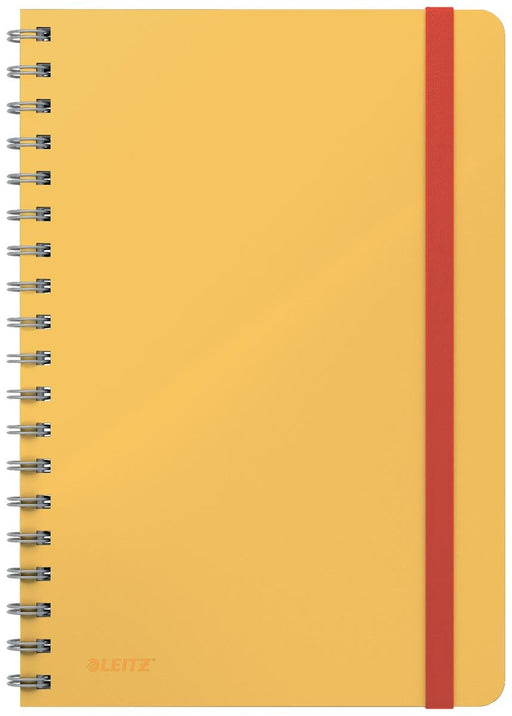 Leitz Cosy notitieboek met spiraalbinding, voor ft B5, gelijnd, geel - OfficeTown
