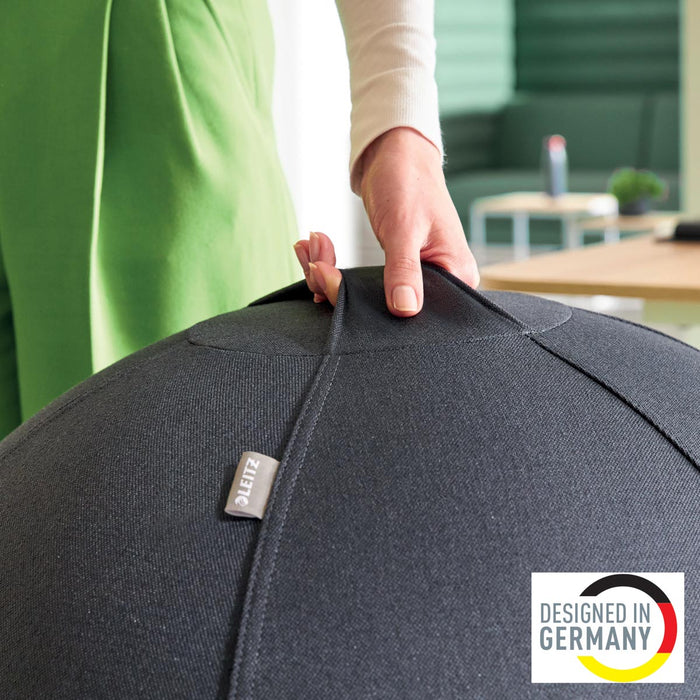 Leitz Ergo actieve zitbal, anti - rol, 65 cm, grijs - OfficeTown