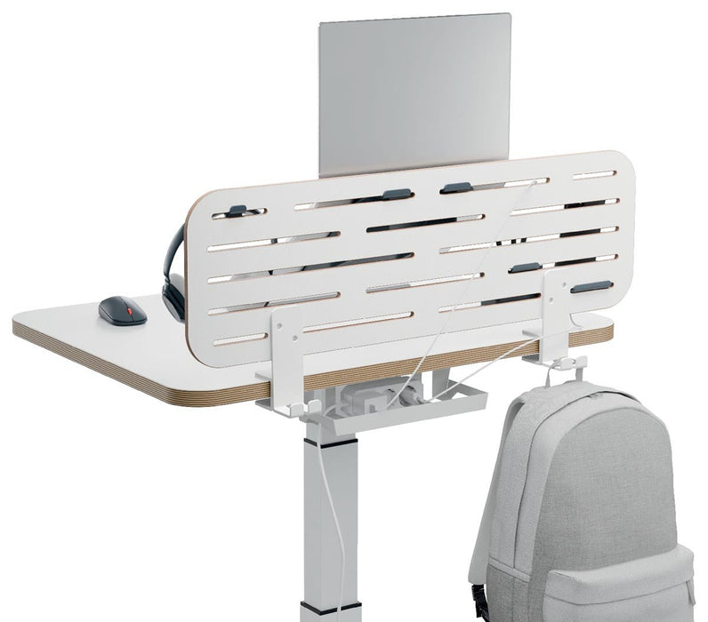 Leitz Ergo bureau ophangbord, met laptophouder, ft 80 x 25 cm - OfficeTown