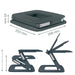Leitz Ergo verstelbare laptopstandaard, grijs - OfficeTown