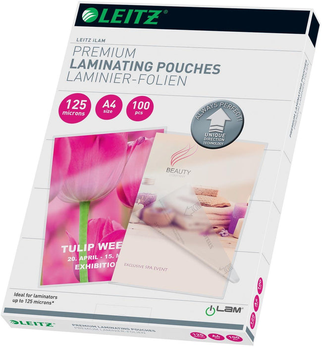 Leitz iLAM lamineerhoes ft A4, 250 micron (2 x 125 micron), pak van 100 stuks - OfficeTown