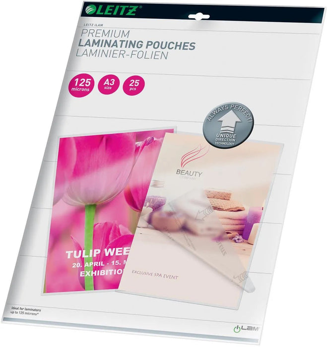 Leitz lamineerhoes Ilam ft A3, 250 micron (2 x 125 micron), pak van 25 stuks - OfficeTown