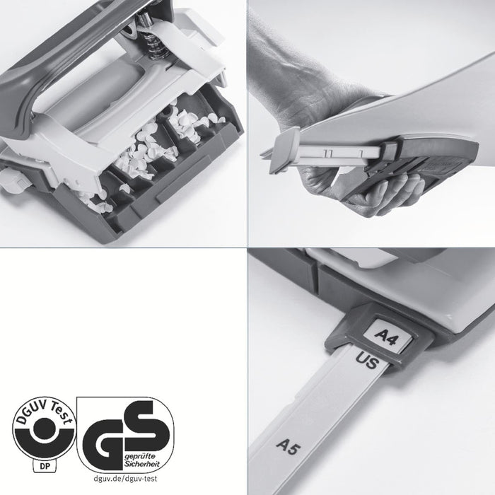 Leitz NeXXt Recycle Mini perforator, 10 blad, blauw - OfficeTown