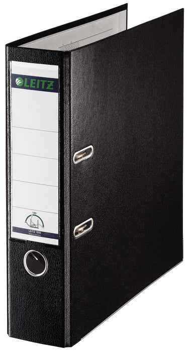 Leitz ordner zwart, rug van 8 cm met metalen sleuven - OfficeTown