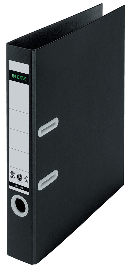 Leitz Recycle ordner, rug van 5 cm, zwart - OfficeTown