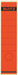 Leitz ruglabels ft 6,1 x 28,5 cm, rood - OfficeTown