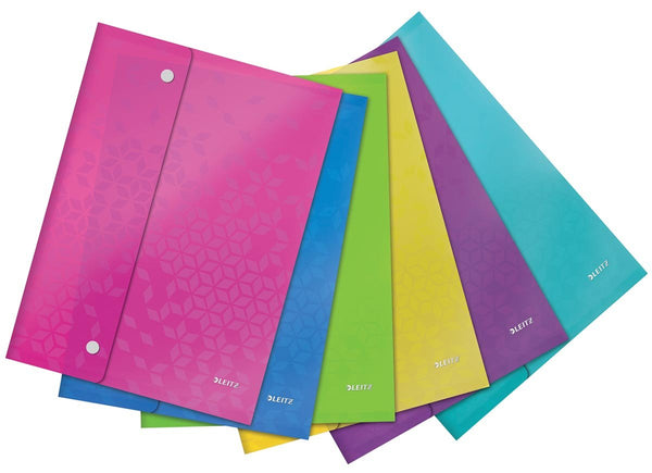 Leitz WOW projectomslag A4, uit PP, geassorteerde kleuren 6 stuks