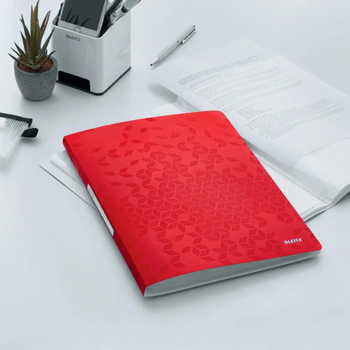 Leitz WOW showalbum A4, 40 hoezen, rood 10 stuks - OfficeTown