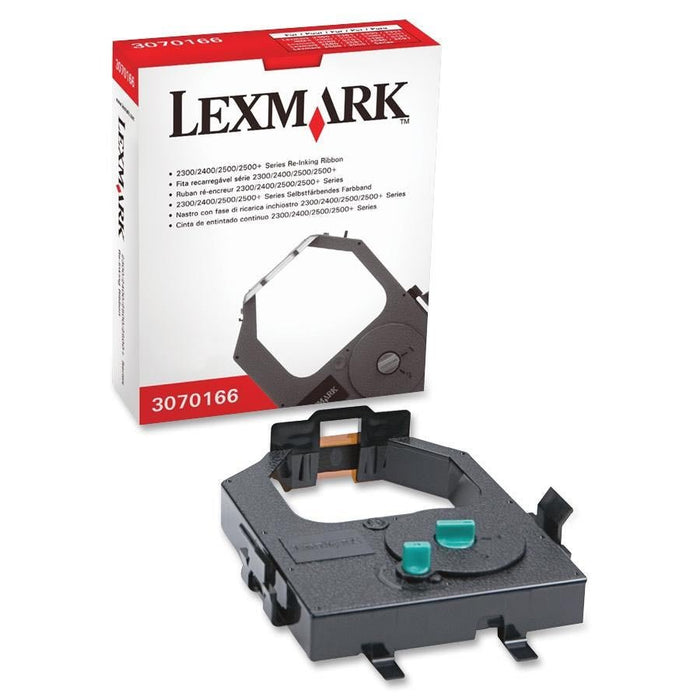 Lexmark nylontape met ReInk - System zwart - OEM: 3070166 - OfficeTown