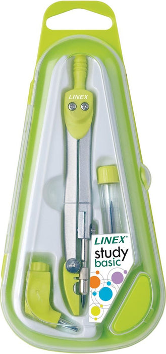 Linex schoolpasser 950, 3 - delig, in een ophangdoosje, in geassorteerde kleuren - OfficeTown