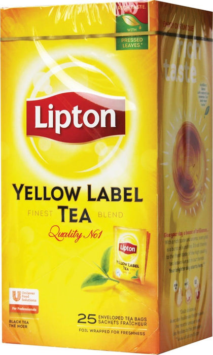 Lipton thee, Yellow Label, Squeezable, doos van 25 zakjes - OfficeTown