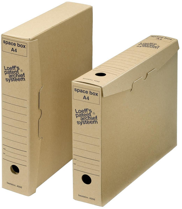 Loeff's Archiefdozen Space box Ft 320 x 240 x 60 mm, pak van 50 stuks. - OfficeTown