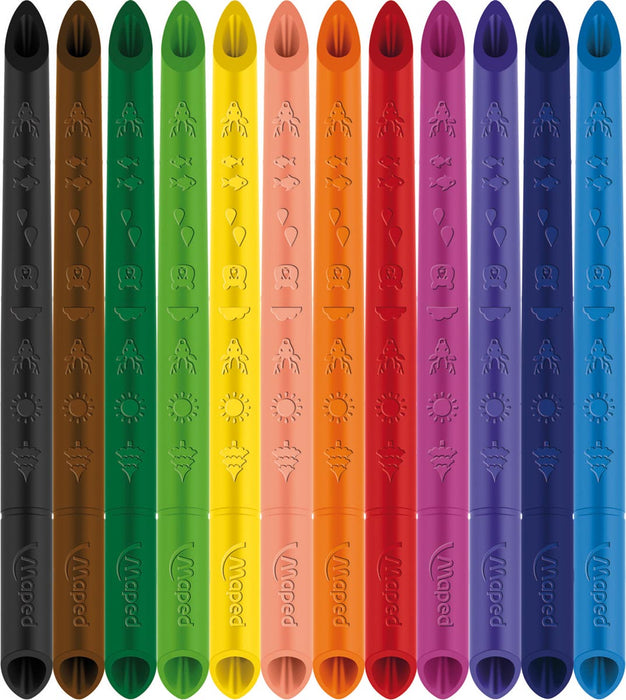 Maped Color'Peps Infinity kleurpotloden set met 12 zelfscherpende potloden - OfficeTown
