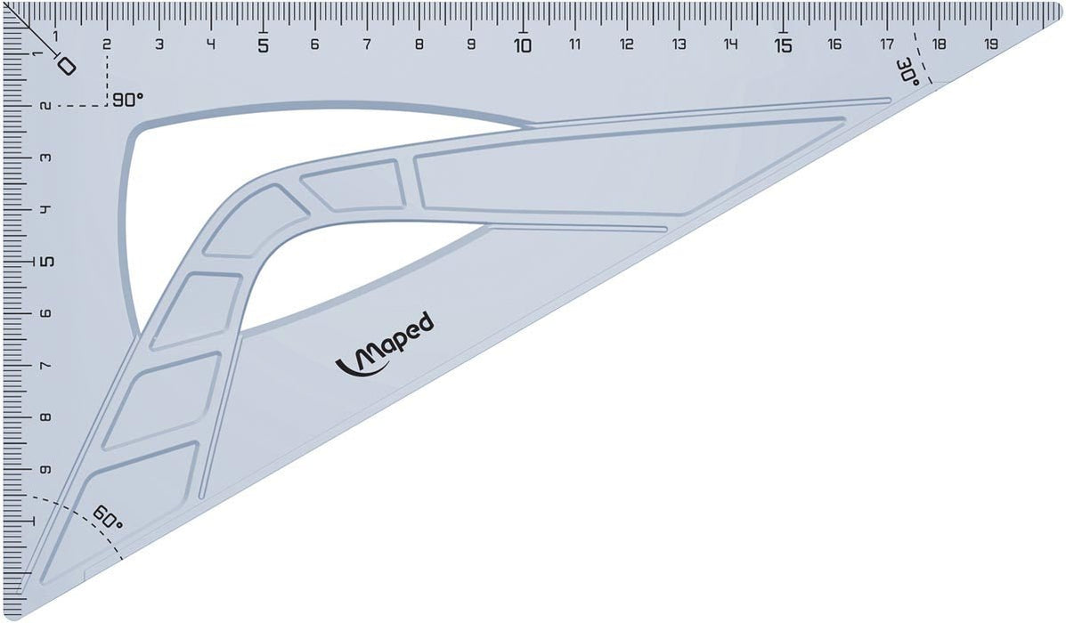 Maped winkelhaak Geometric 21 cm, 60° met UV - inkt graduaties - OfficeTown