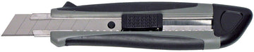 MAUL cutter Softgrip met rem, 18 mm, grijs - OfficeTown