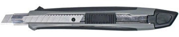 MAUL cutter Softgrip met rem, 9 mm, grijs - OfficeTown