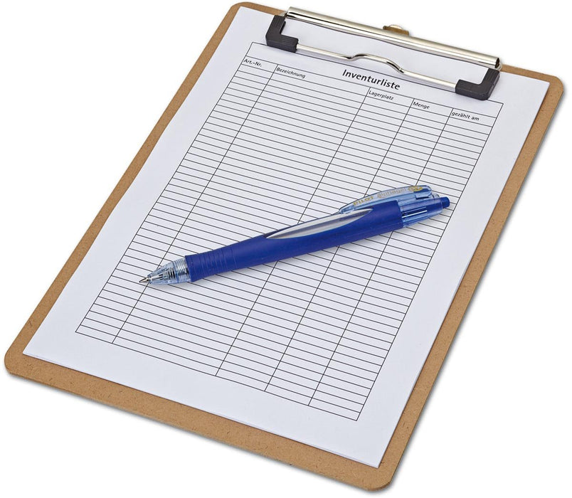 MAUL klemplaat Basic, hardboard karton, A5 staand, bruin - OfficeTown