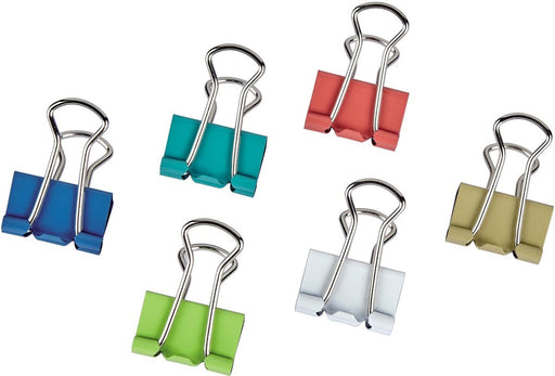 MAUL paperclip foldback 12x7mm en 12x9mm assorti, blister 24st - OfficeTown