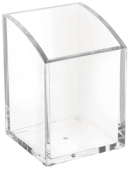 MAUL Pennenhouder Acryl Vierkant 7x7x10,4cm Dikte 5mm met Bureaubeschermers - OfficeTown