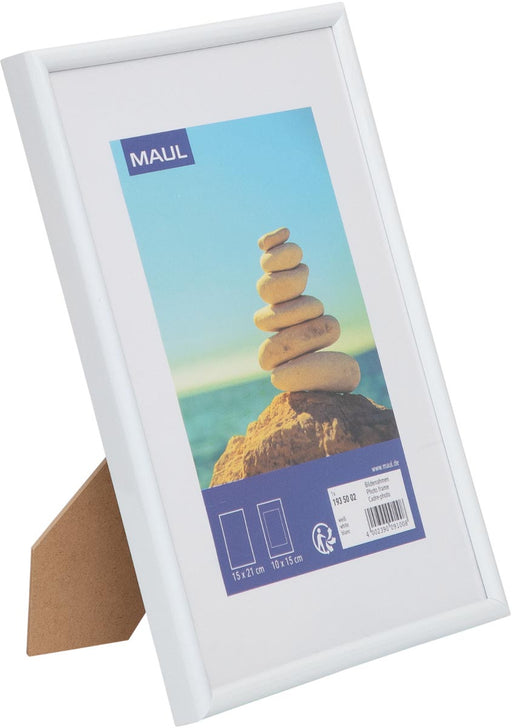 MAULart fotolijst, kunststof frame, ft 15 x 21 cm, wit - OfficeTown