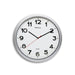 MAULstep wandklok, quartz, diameter 40 x 5 cm, kunststof kader, zilver - OfficeTown