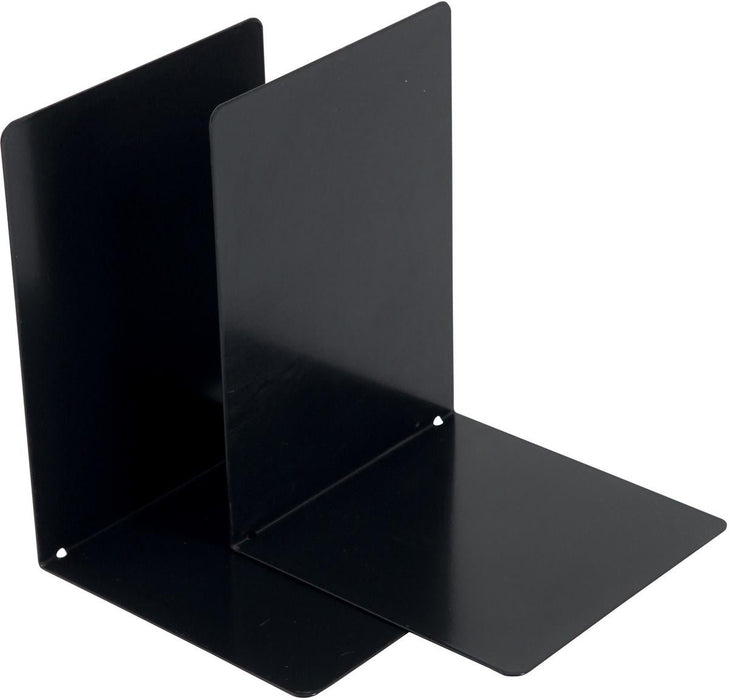 Metalen Boekensteunen, set van 2 stuks, zwart - OfficeTown