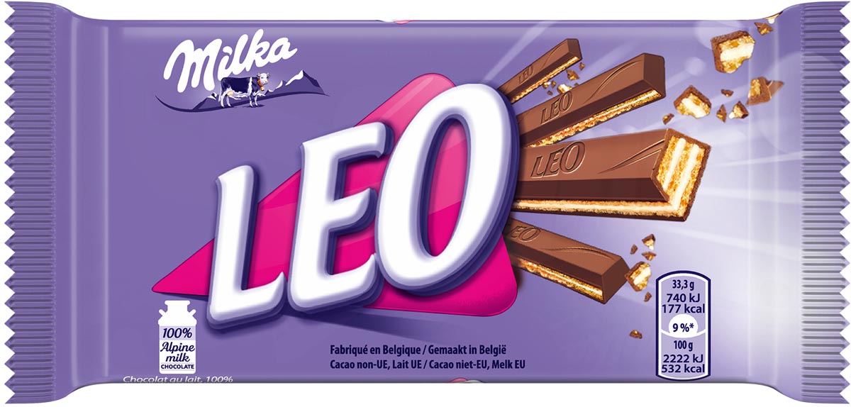 Milka Leo melkchocoladereep, 33 g 32 stuks - OfficeTown