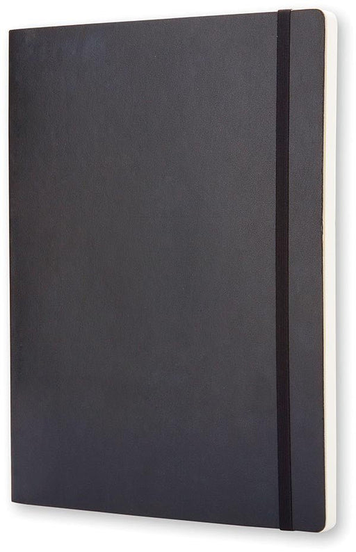 Moleskine notitieboek, ft 19 x 25 cm, effen, soepele cover, 192 blad, zwart - OfficeTown